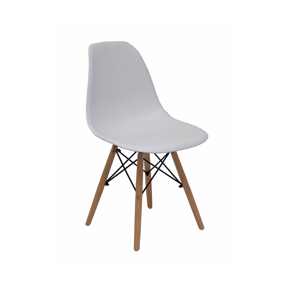 Cadeira Priego PVC Branco 1un (Pack 4un)