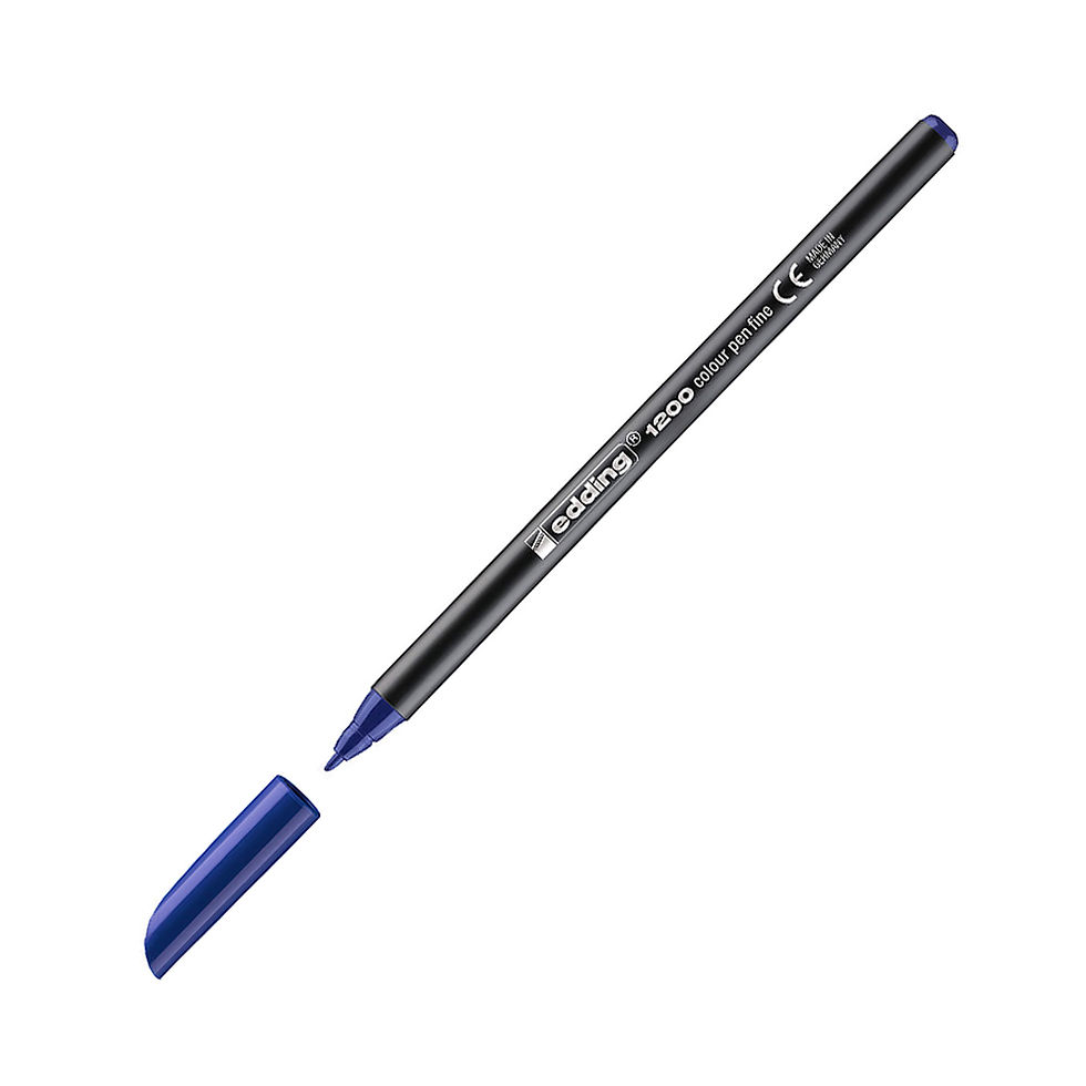 Marcador Médio Edding 1200 1mm Azul 1un (Pack 2un)