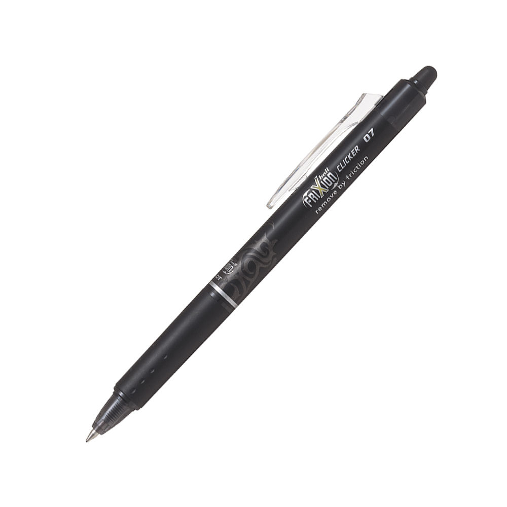 Esferográfica Gel Pilot Frixion Ball Clicker Preto 0,7mm 1un (Pack 2un)