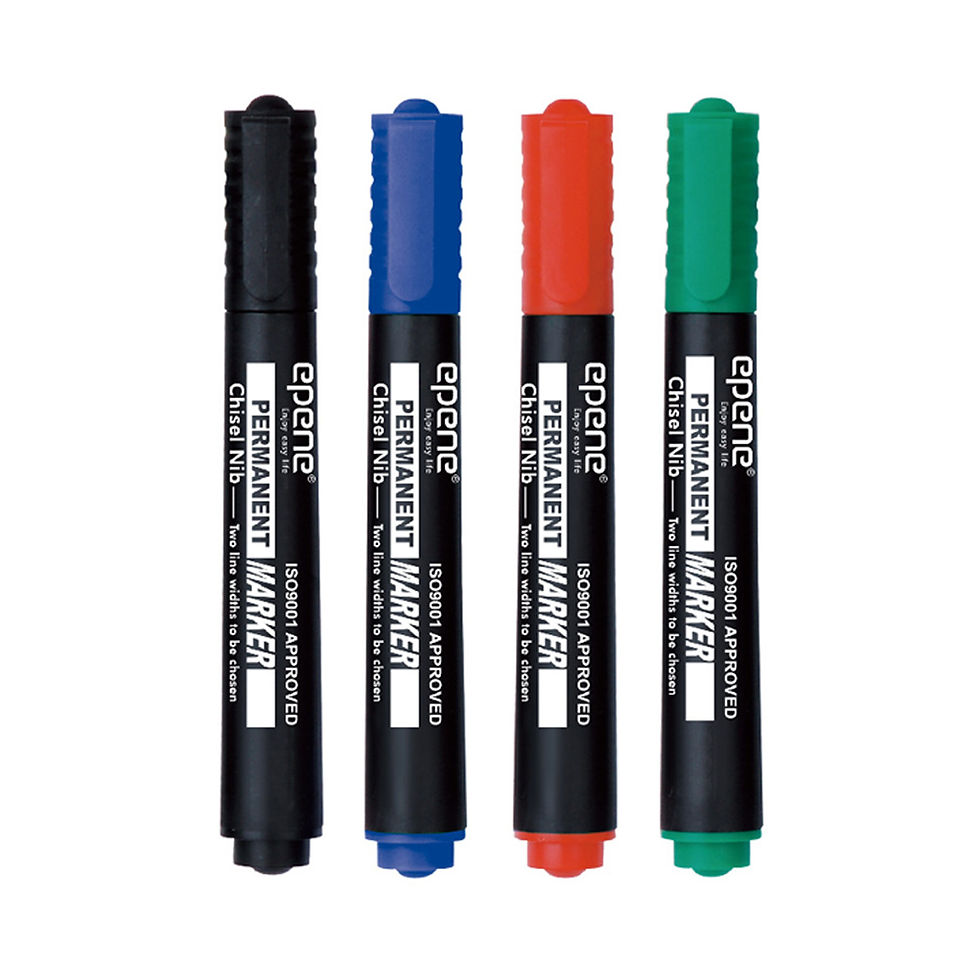 Marcador Permanente Grosso Epene EP11-2002 2mm 4 Cores 4un