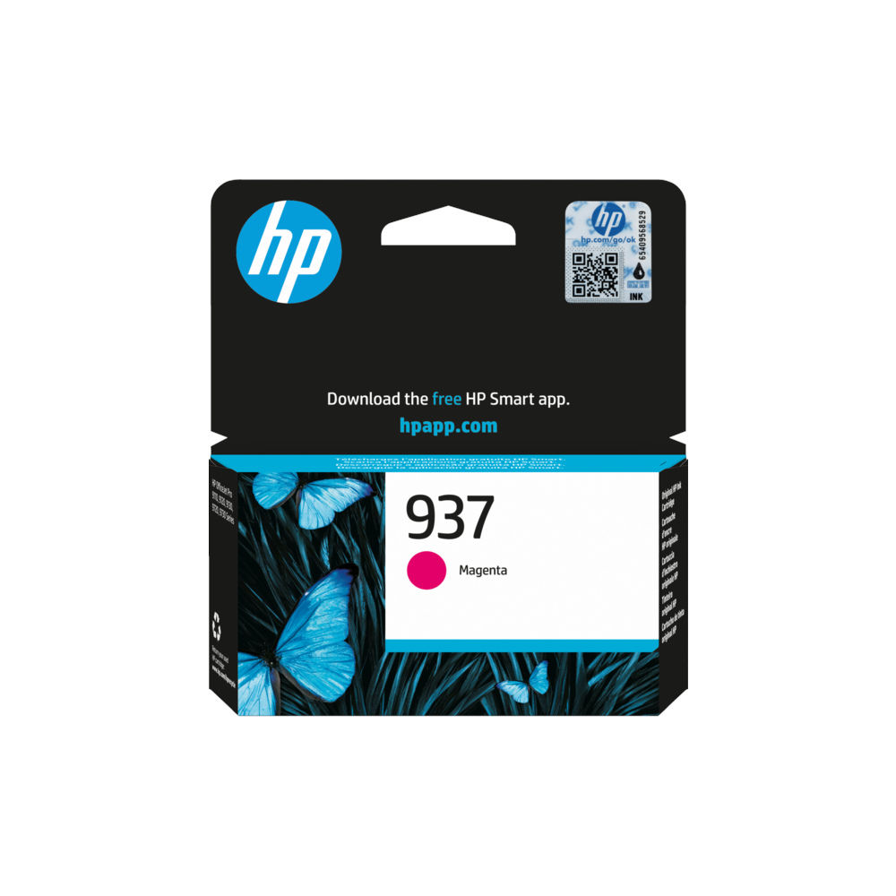 Tinteiro HP 937 Magenta 4S6W3N 800 Pág.