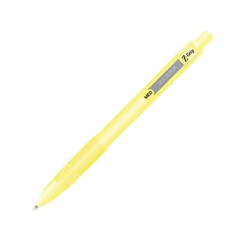 Esferográfica Z-Grip Smooth Azul 1mm Corpo Amarelo Pastel 1u (Pack 2un)