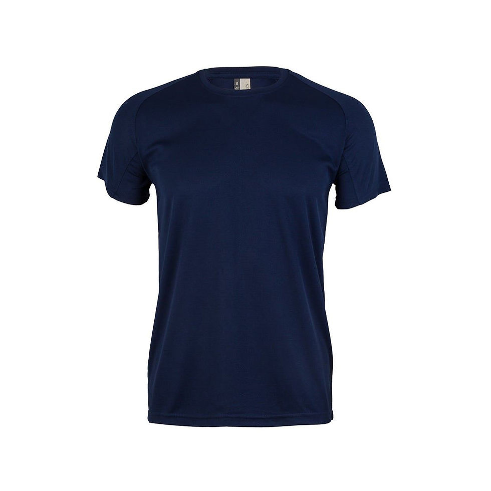 T-Shirt Adulto 100% Poliéster Bird Eye 130g Azul Navy Tam.L