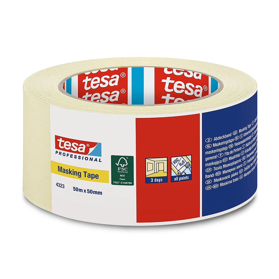 Fita Adesiva Crepe 50mmx50m Tesa Professional 4323