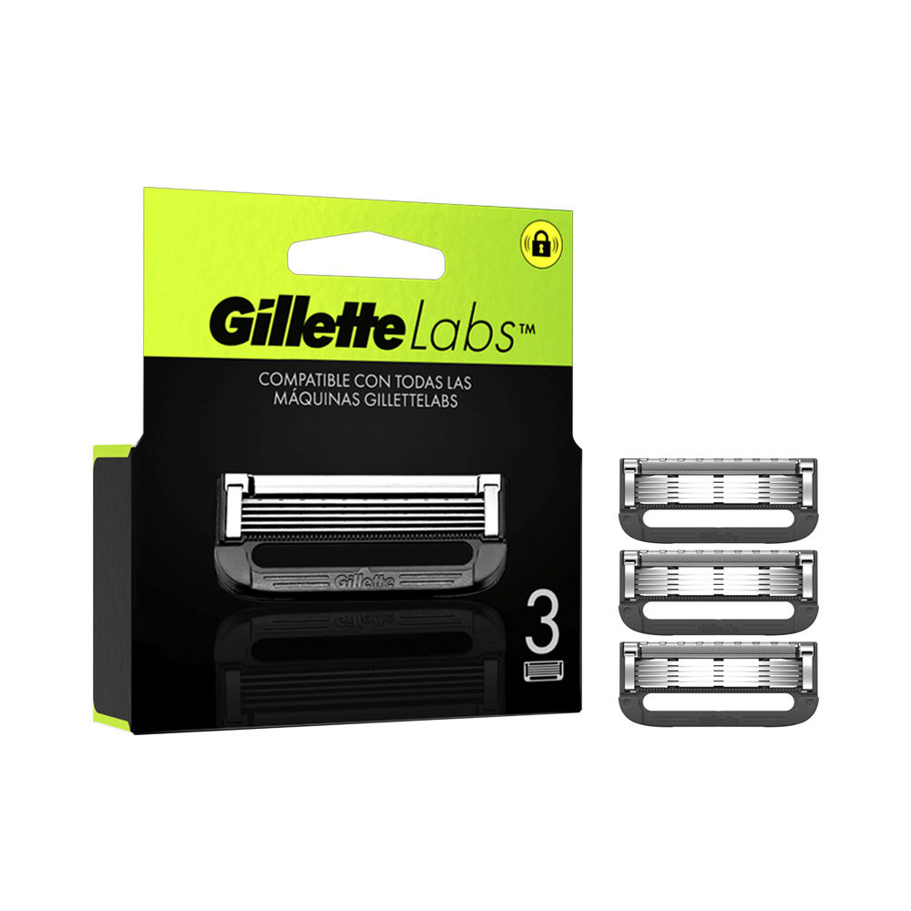 Lâminas GILLETTE Labs Recargas 3un