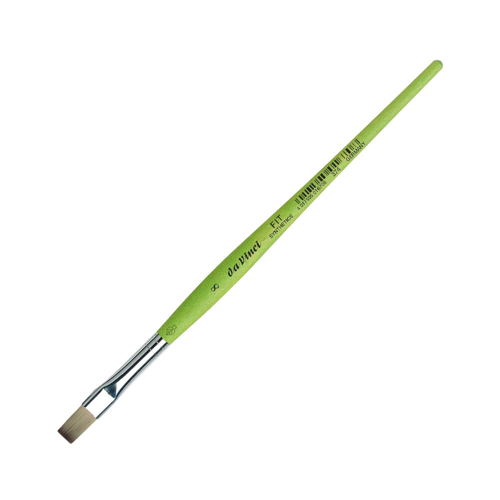 Pincel Hobby Escolar Espatulado Nº8 374 Fit Da Vinci 1un