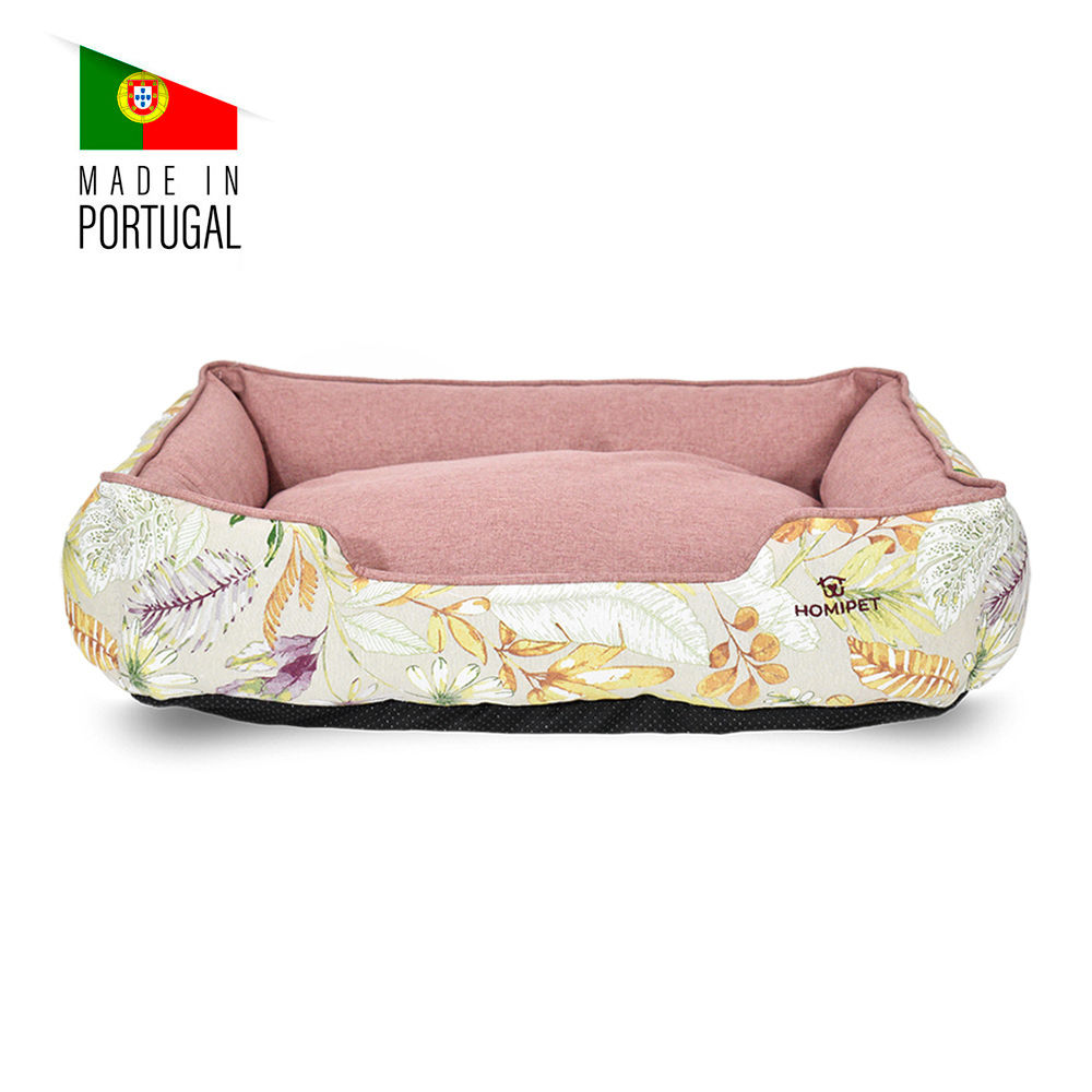 Homipet - Cama "Bucareste Pink Feather" 50X40X15 Cm