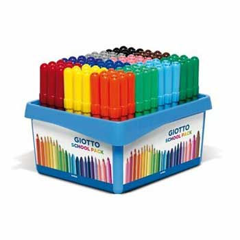 Marcador Feltro 108un Giotto Turbo Maxi Schoolpack