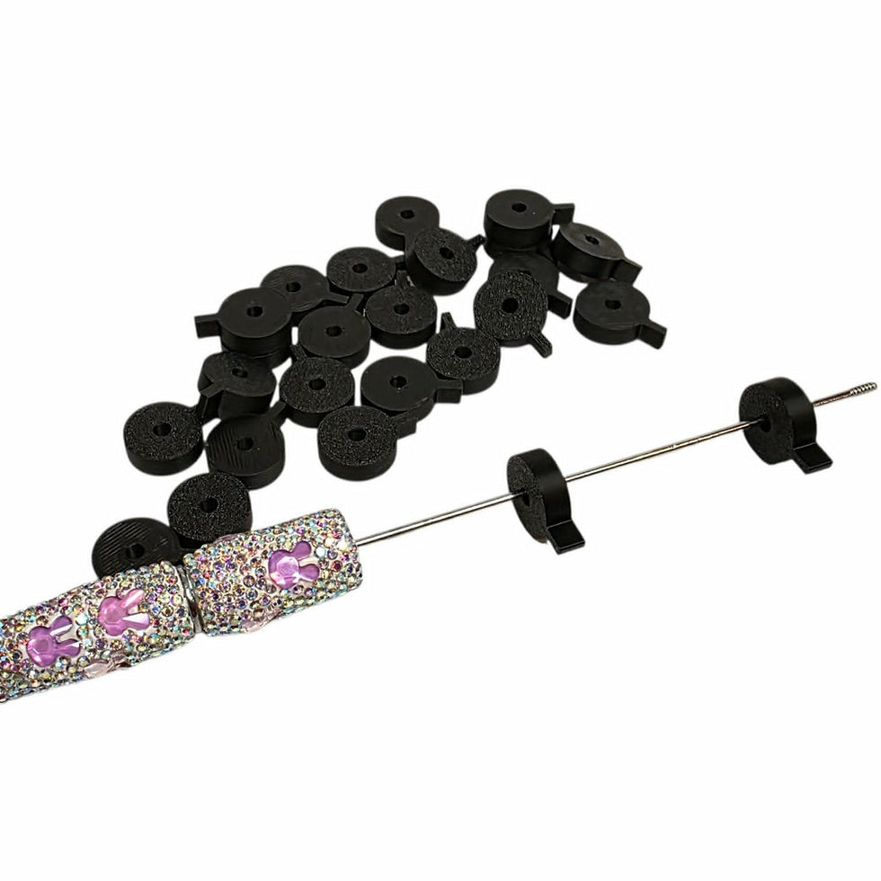 Thumbnail: Spacer Attachment Beads | 16mm Side-Mount Beads for Flatbacks & Charms