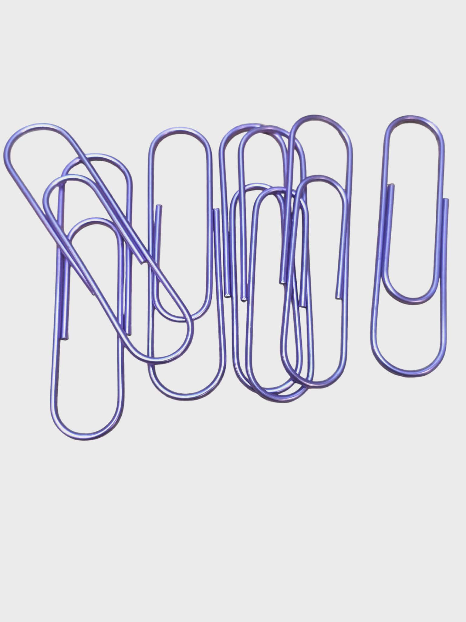 Jumbo Decorative Paperclips | Matte & Metallic Finishes | Craft & Planner Use