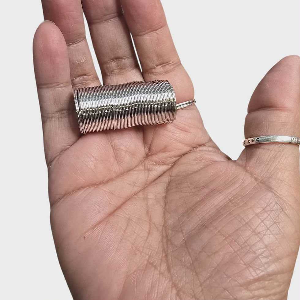 Thumbnail: Memory Wire Ring Coil – 19mm | Perfect for Bag Charms, Jewelry & Bead Builds