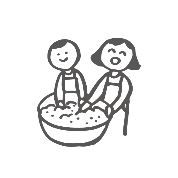 こんにゃく作り体験イラスト