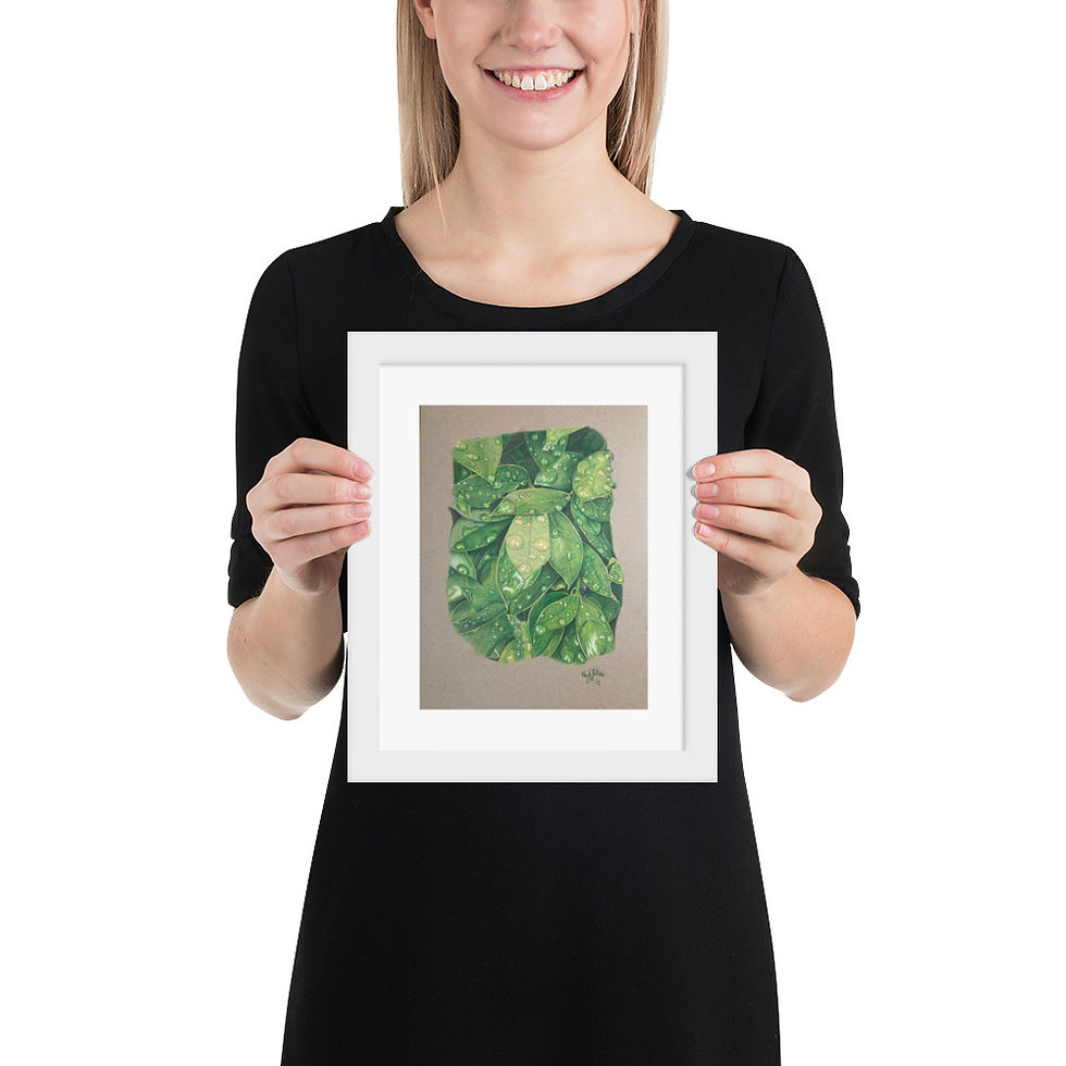 Thumbnail: Gathering the Raindrops & Light - Framed Print