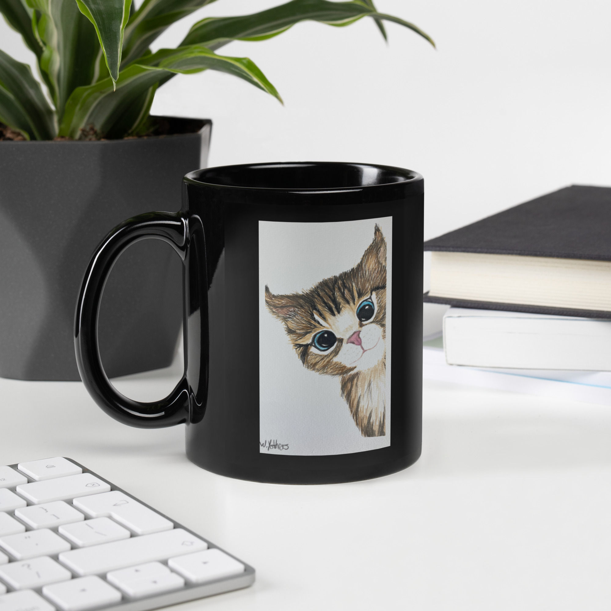 Black Glossy Mug