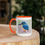 Thumbnail: Mug with Color Inside with Common Kingfisher Watercolor Print