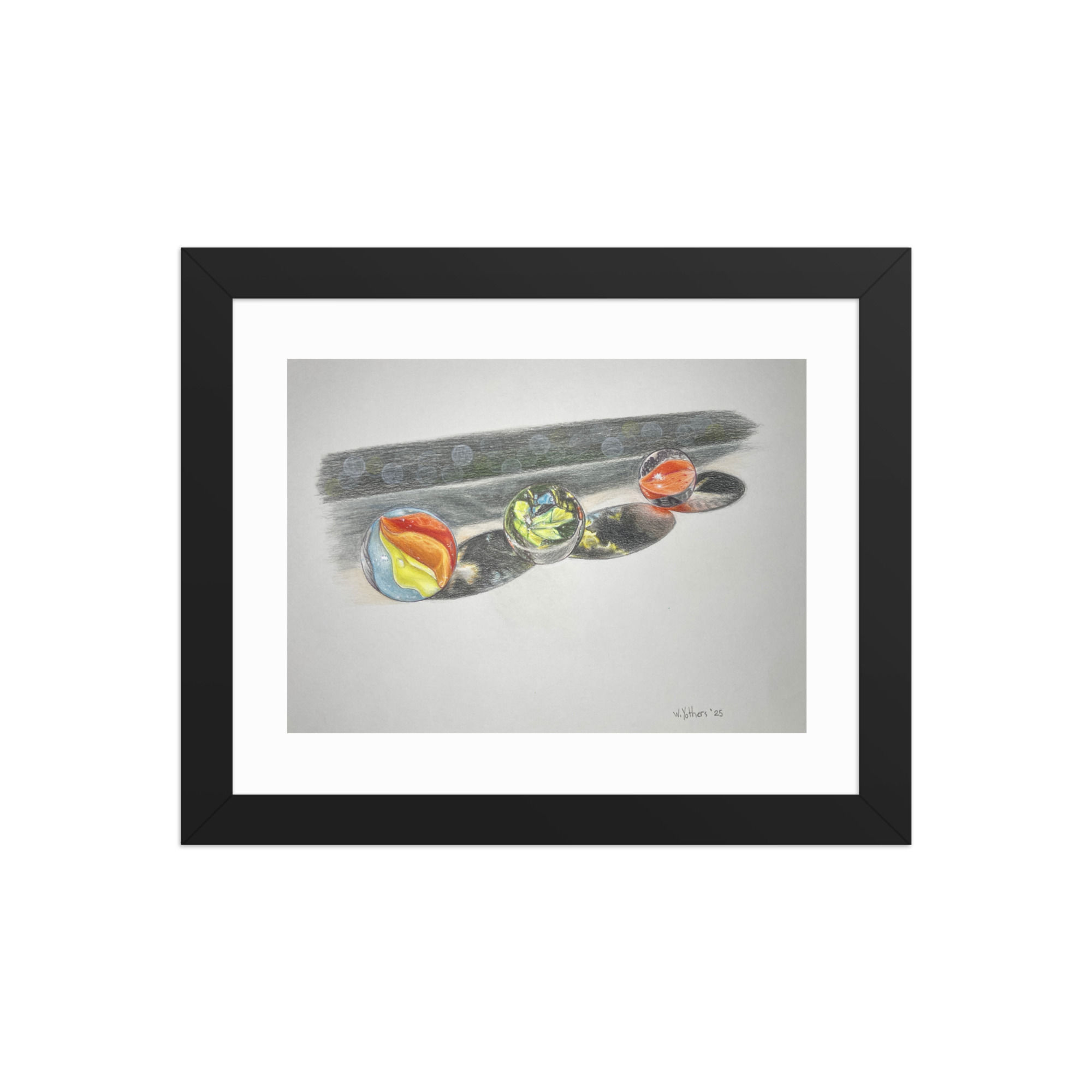Interplay in the Quiet Dark - Framed Print
