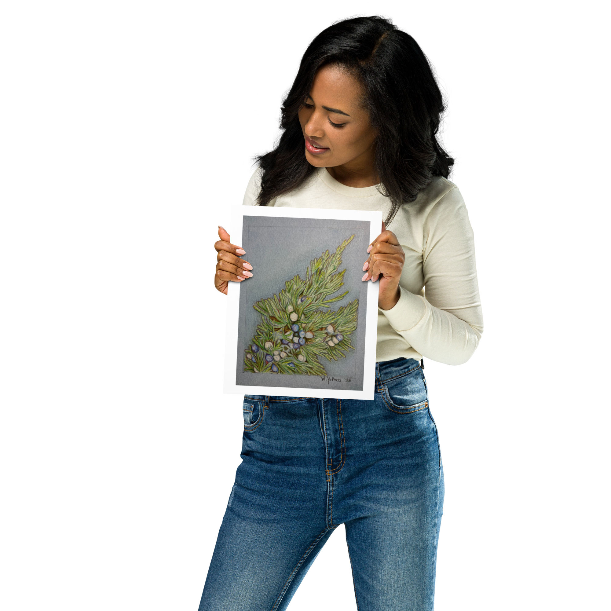 Museum Quality Print of Berry Bright in Winter's Blue