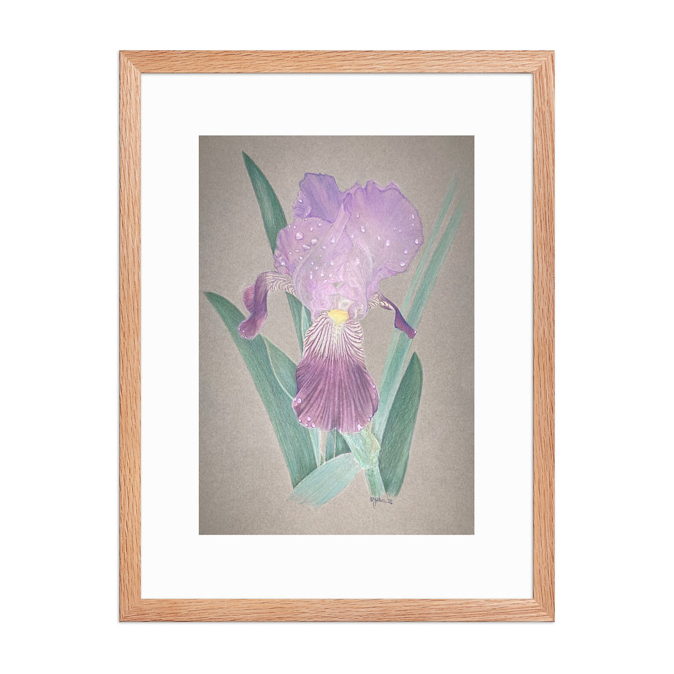 Thumbnail: Where Her Gift Grows Softly - Framed Print