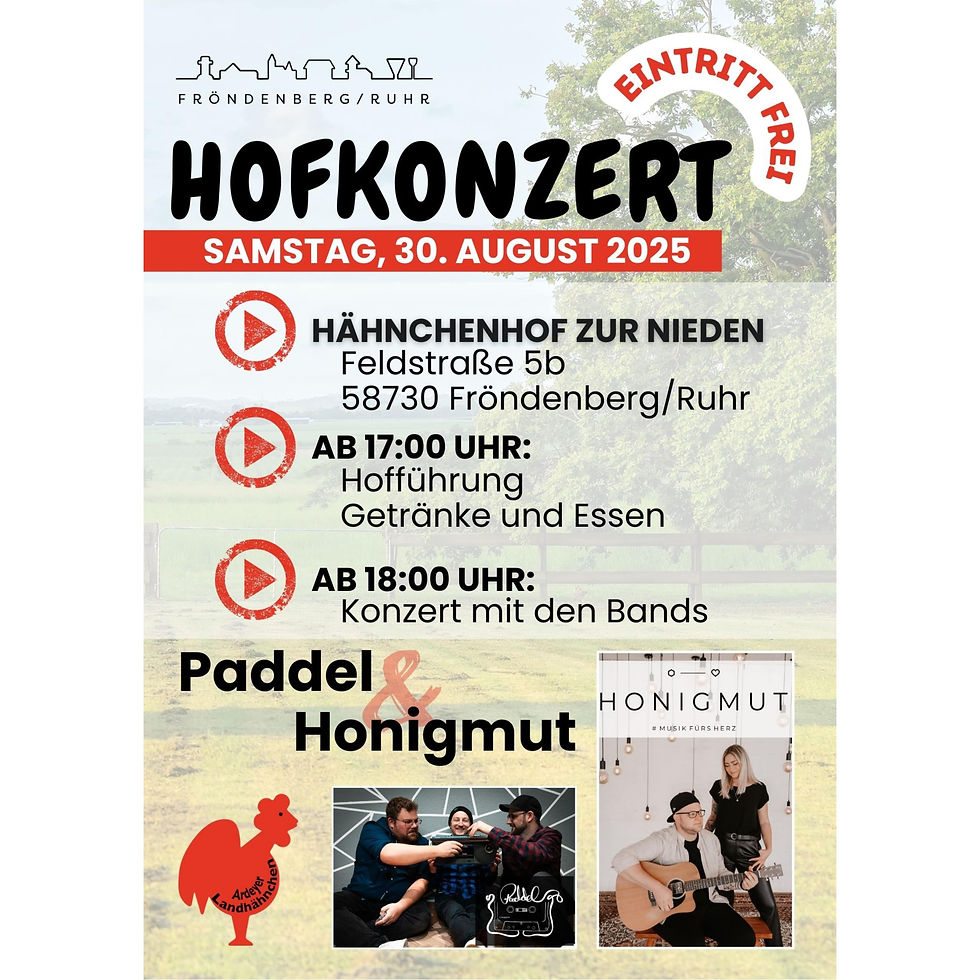 Hofkonzert - Hähnchenhof zur Nieden - Fröndenberg/Ruhr