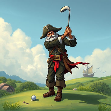 a pirate playing golf.jpg