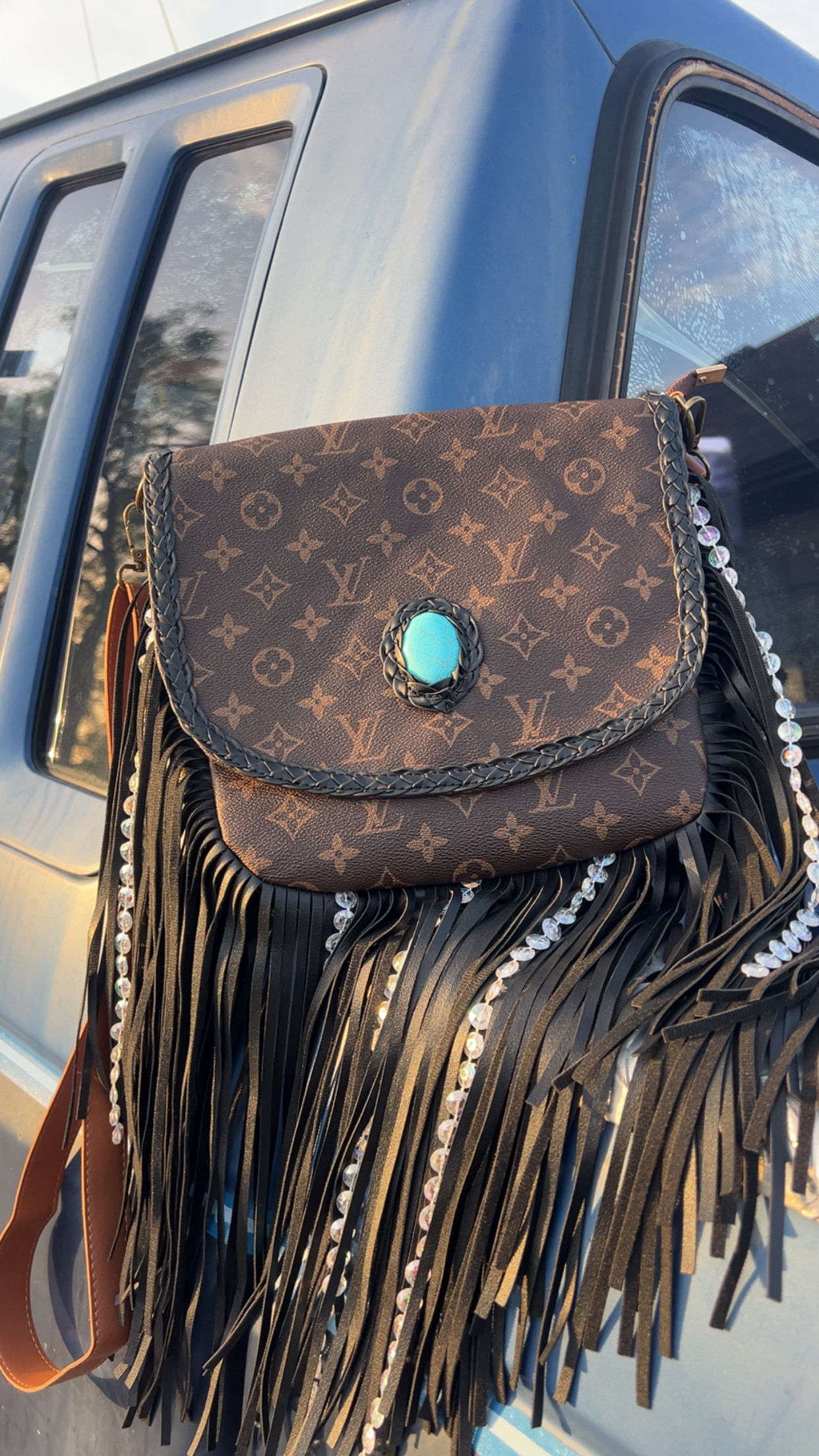 PREORDER • The Turquoise Trail Fringe Crossbody