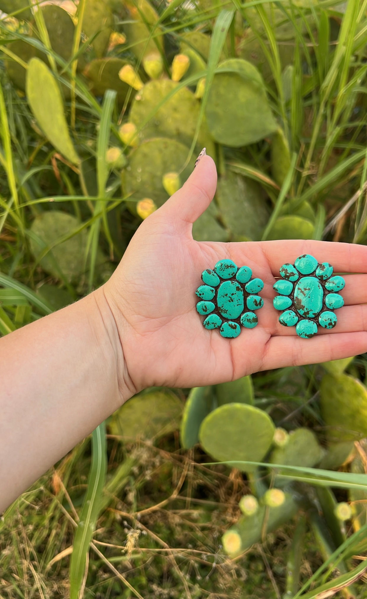 Turquoise Handmade Studs