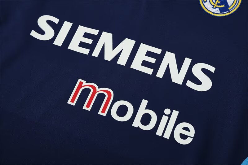 Thumbnail: Real Madrid 2003-04 navy training retro top Siemens