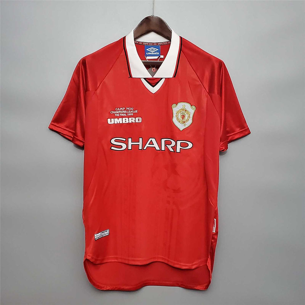 Manchester United 1999 UCL Final retro shirt