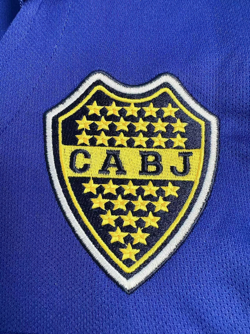 Thumbnail: Boja Juniors 96/97 Quilmes home long sleeve retro shirt jersey trikot camiseta maillot
