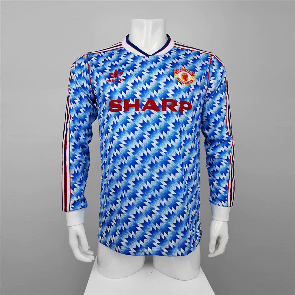 Manchester United 1990-92 away shirt long sleeve