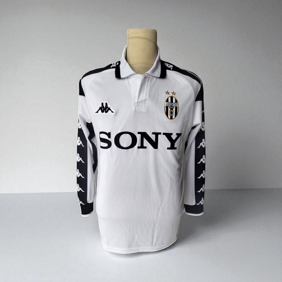 Juventus 99/00 third UEFA Sony long sleeve retro shirt jersey trikot camiseta maillot