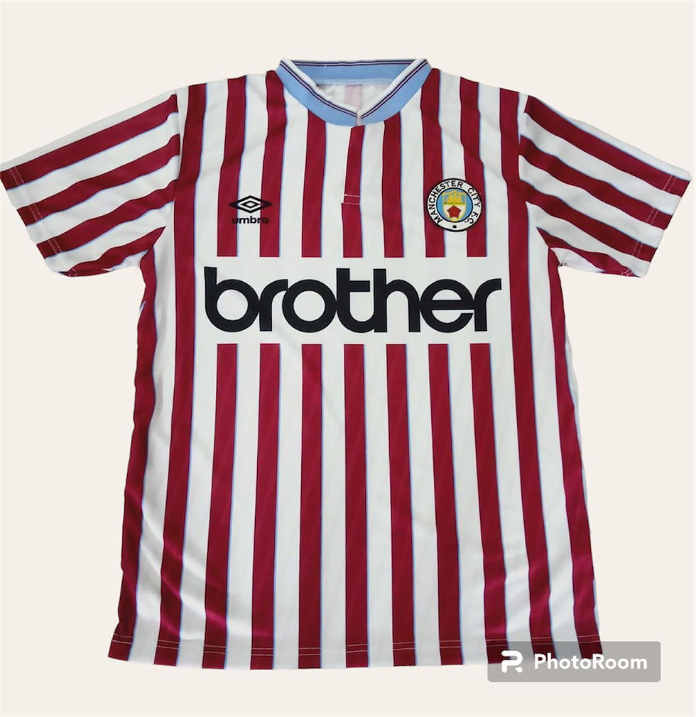 Manchester City 1988-90 away shirt brother