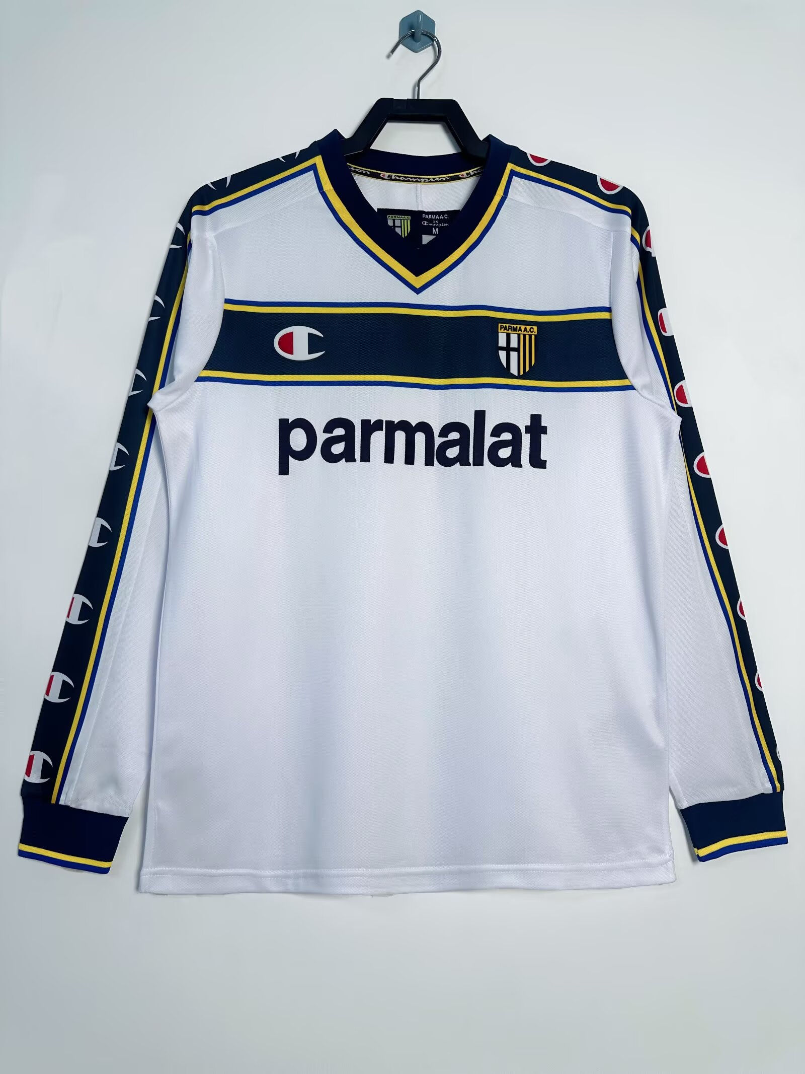 Parma 02/03 Parmalat away shirt long sleeve jersey trikot camiseta maillot