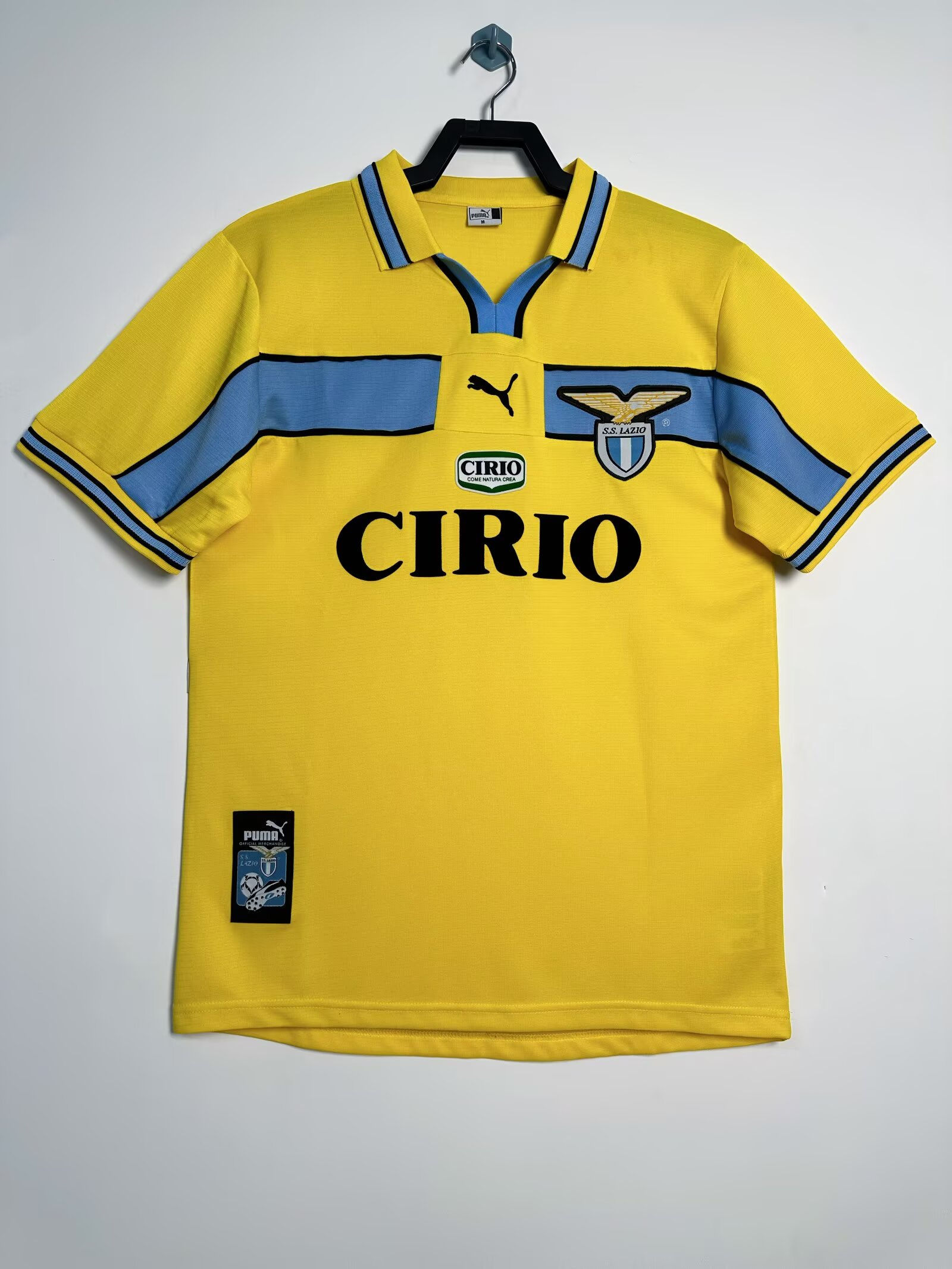 Lazio 98/99 away yellow Cirio retro shirt jersey trikot camiseta maillot
