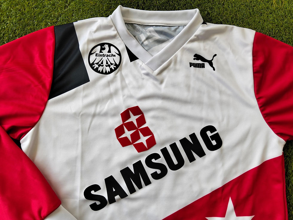 Eintracht Frankfurt 92/93 long sleeve Samsung shirt jersey trikot camiseta maillot