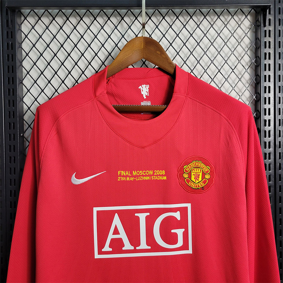 Thumbnail: Manchester United 2008 UCL Final Moscow retro shirt long sleeves