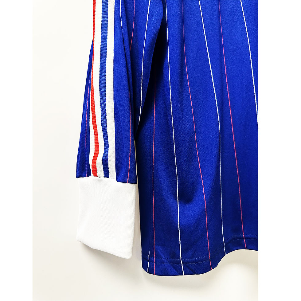 Thumbnail: France 80/81/82 long sleeves home shirt jersey trikot maillot