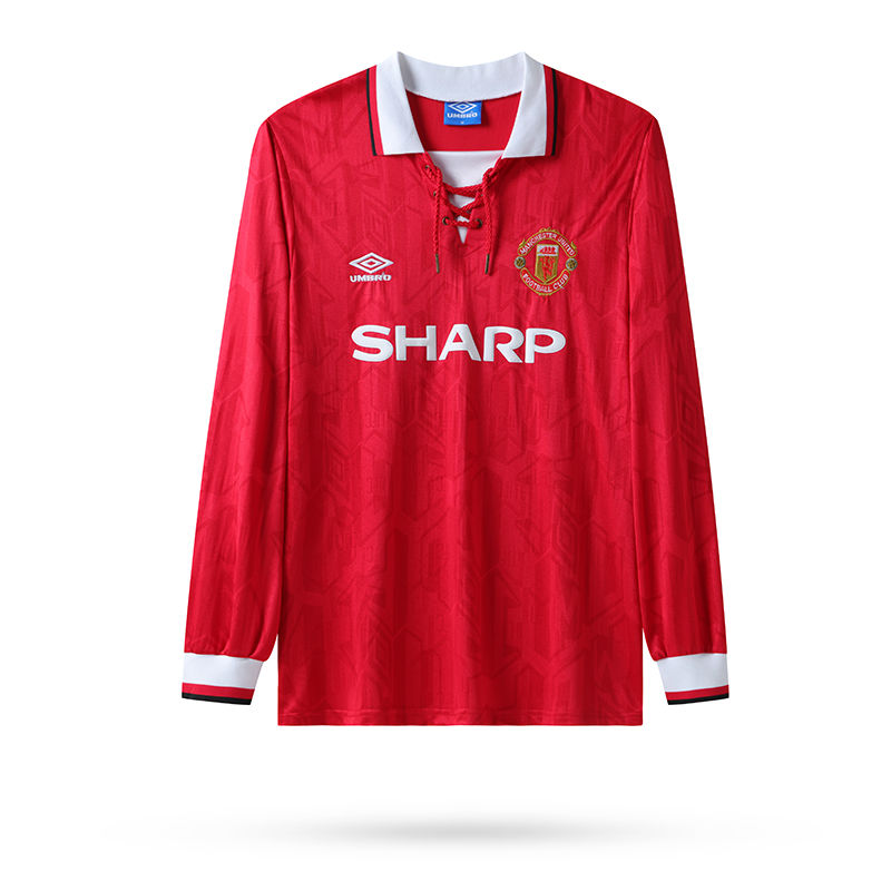 Manchester United 1992-93-94 home shirt long sleeves
