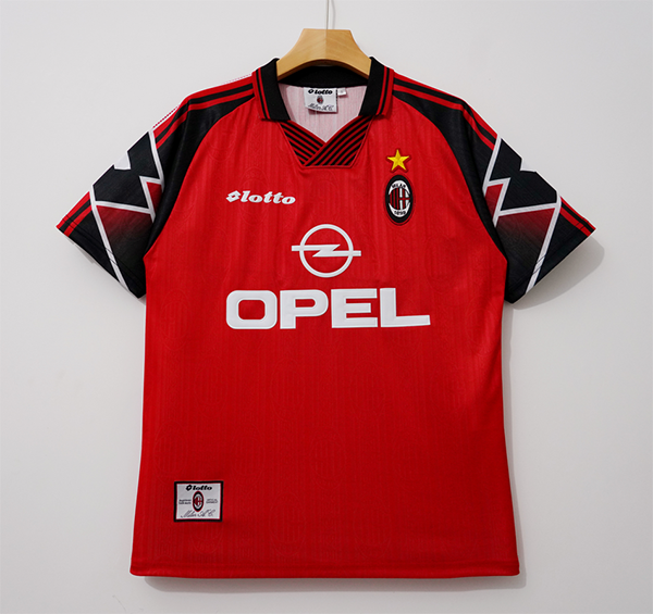 AC Milan 97/98 Opel Belo Horizonte away red retro shirt jersey trikot camiseta maillot