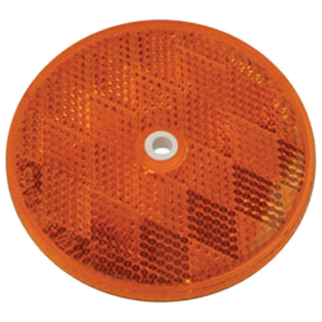 Bargman Round Reflector - AMBER