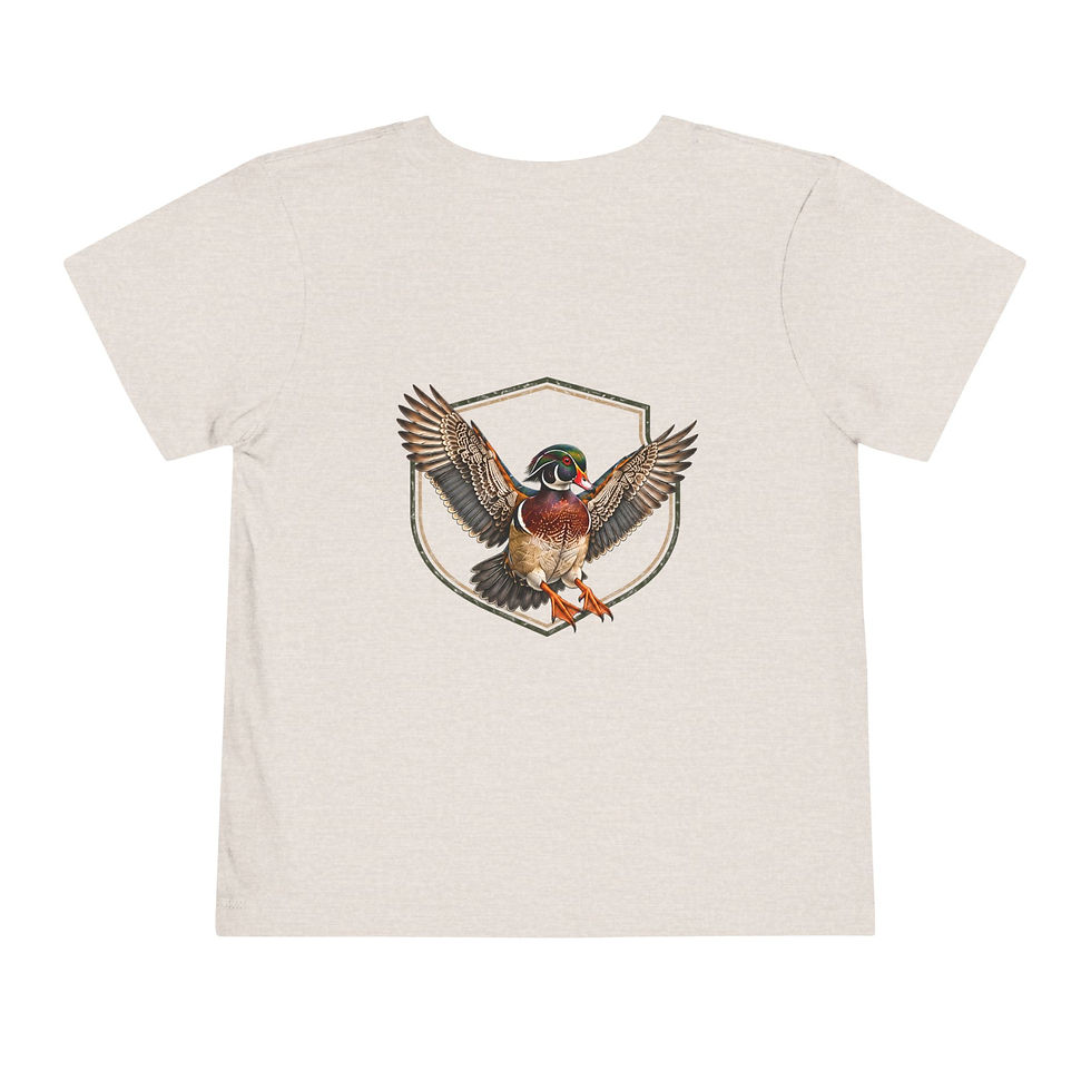 Thumbnail: Judah Creek — Wood Duck Shield — Toddler Short Sleeve