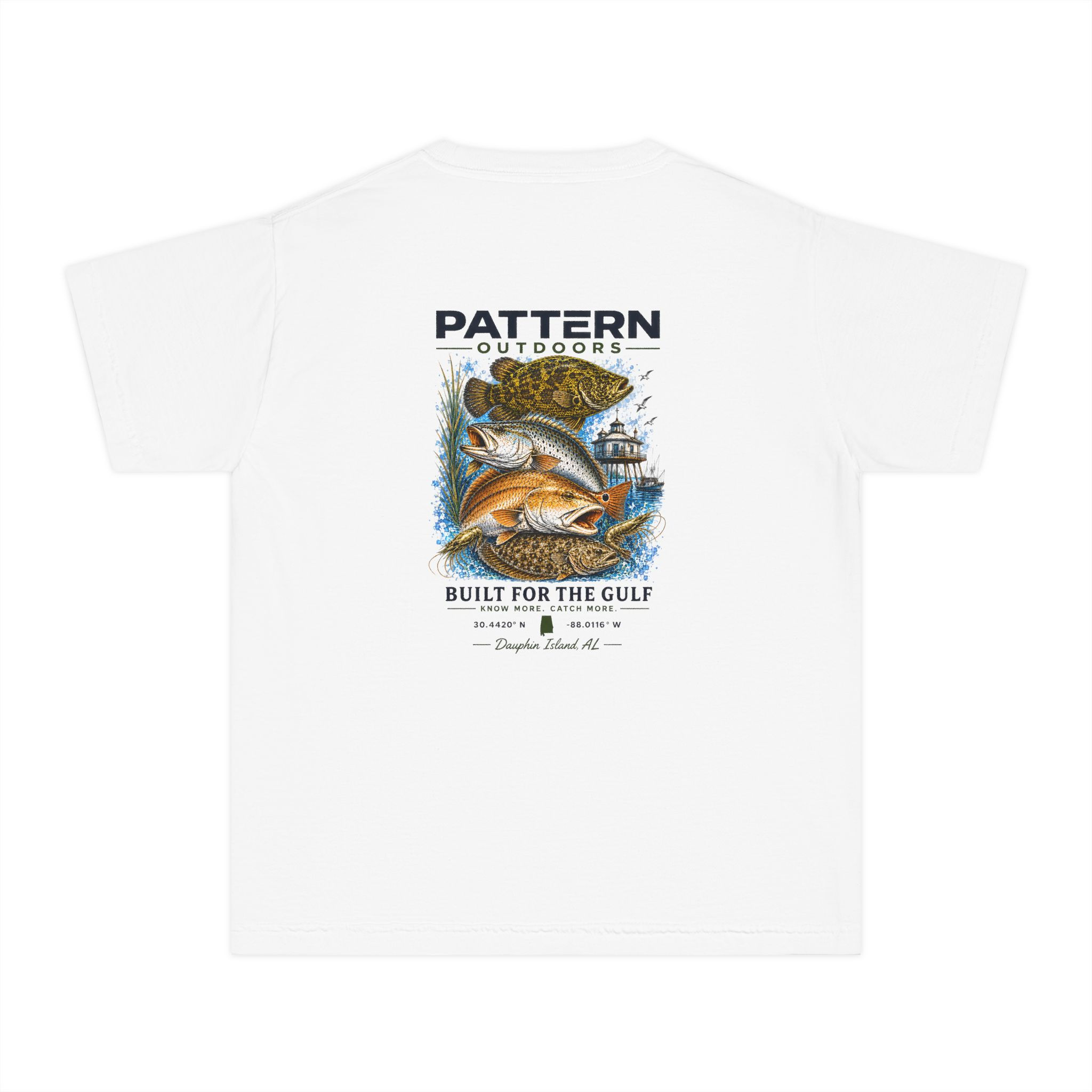 Pattern Outdoors — Dauphin Island — Built for the Gulf — Youth Short Sleeve