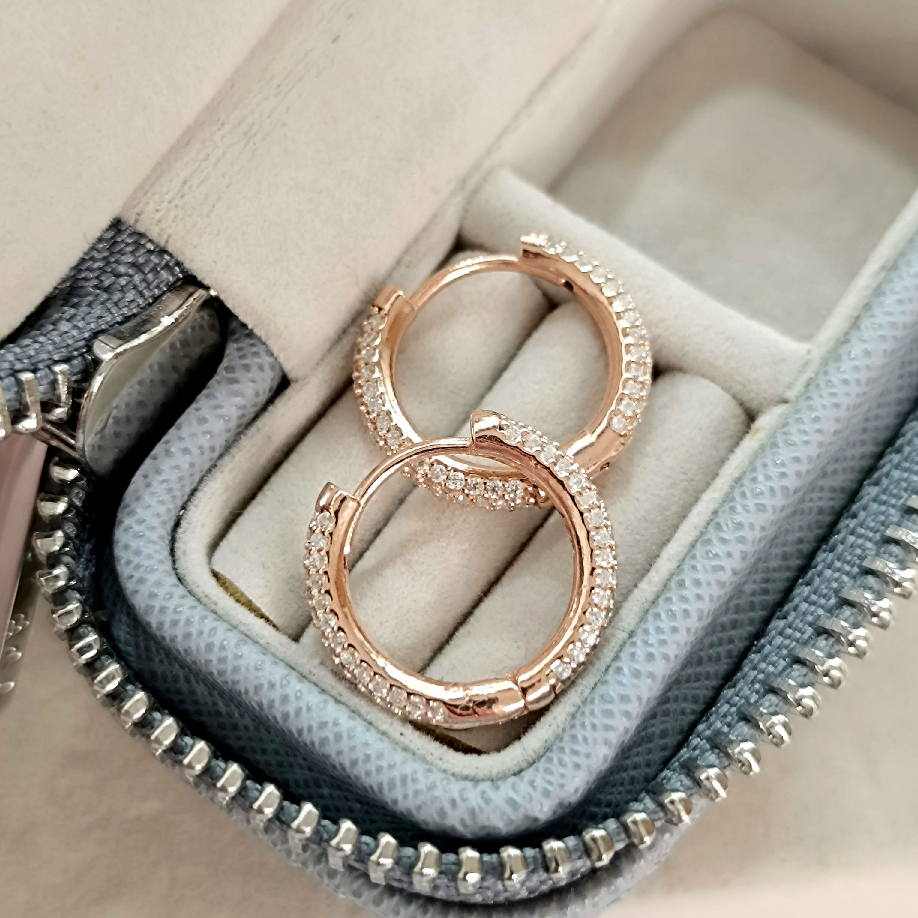 Orecchini Circle Luxury Rose