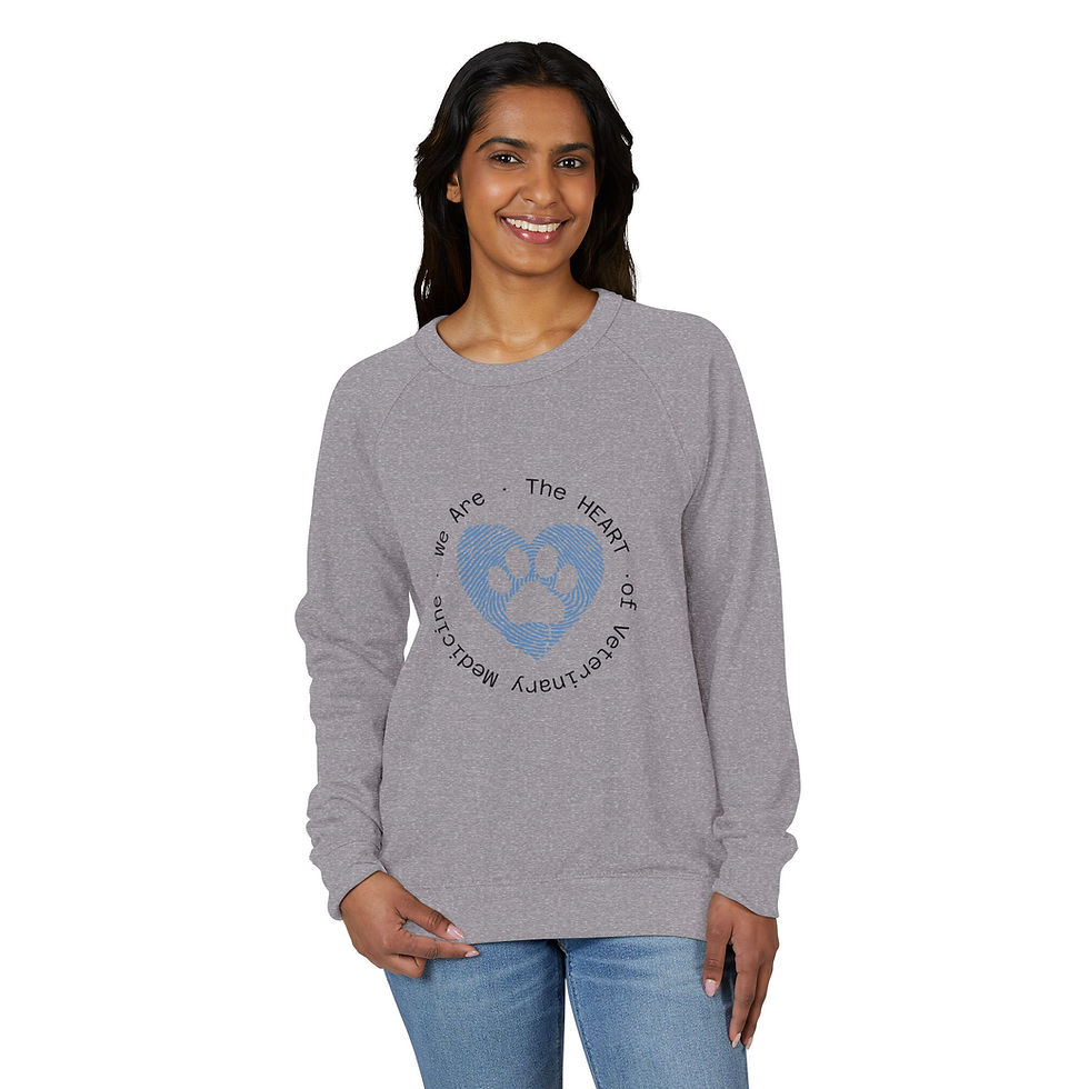 Thumbnail: Unisex French Terry Raglan Crewneck