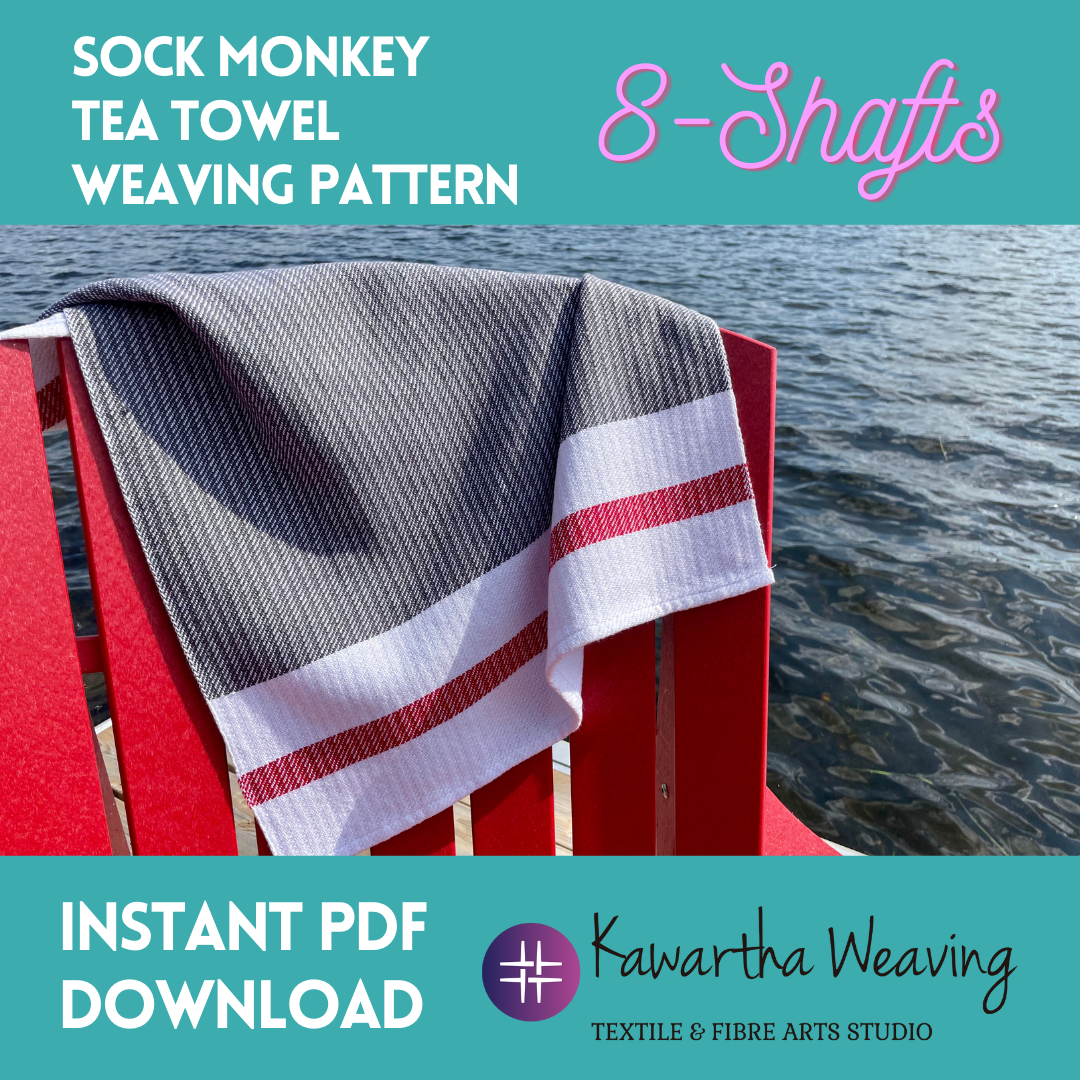 8-Shaft - Sock Monkey Tea Towel Weaving Pattern