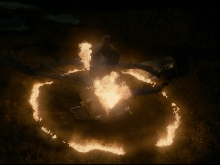 harry potter and the half blood prince weasley house fire