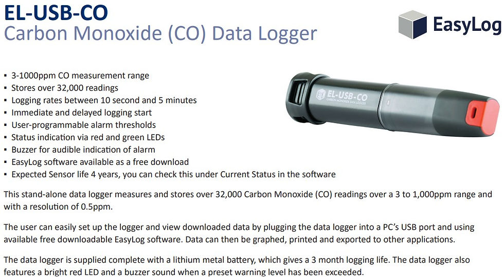 Thumbnail: EL-USB-CO Carbon Monoxide Data Logger Brochure