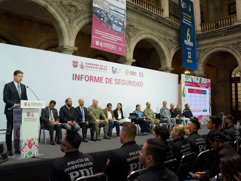 Pablo Vázquez Camacho, Secretario de Seguridad Ciudadana presenta resultados de la estrategia de seguridad durante el mes de julio.