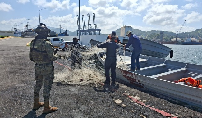 La Secretaría de Agricultura y Desarrollo Rural, a través de la Comisión Nacional de Acuacultura y Pesca (Conapesca), en coordinación con la Secretaría de Marina, decomisó 4 mil 265.8 toneladas de producto pesquero ilegal entre enero y junio de 2025, en 18 estados del país.