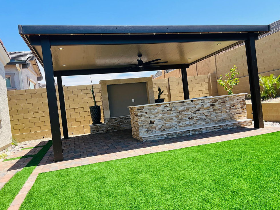 Greenheart Pergolas- IRP with Barbecue 